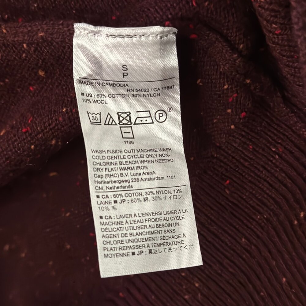Men’s Burgundy/Maroon Crew Neck Sweater - Picture 3 of 5